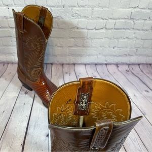 Lucchese Special Edition McCreedy & Schreiber Dark Brown Teju Lizard